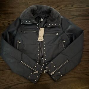 NWT Urban Outfitters Studded Leather Jacket